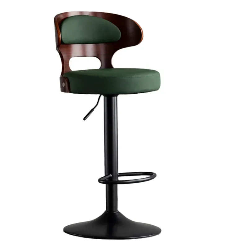 Nordic Design Bar Stool Modern Telescopic Rotatable Luxury Party Chairs Adjustable Height Round Taburetes De Bar Furniture