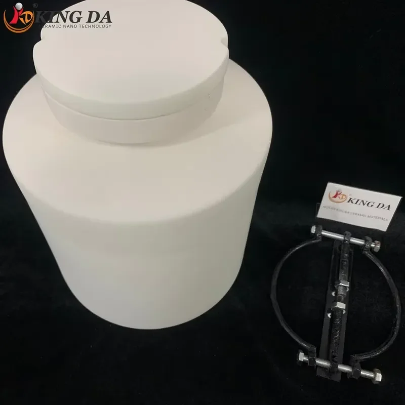 i Lab Use Industrial Ceramic Corundum Grinding Jar for Rolling Ball Mill Powder Processing