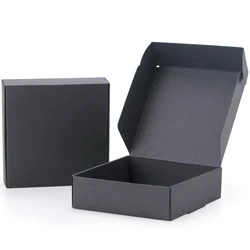10pcs / kraft carton black white packaging carton Festival party gift box soap carton