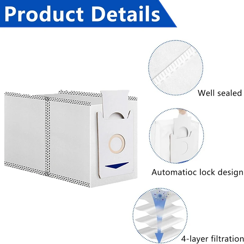 ملحقات بديلة لـ Ecovacs Deebot ، قطعة قماش ممسحة روبوت ، كيس غبار ، Deebot T30 MAX ، T30 Pro ، Omni