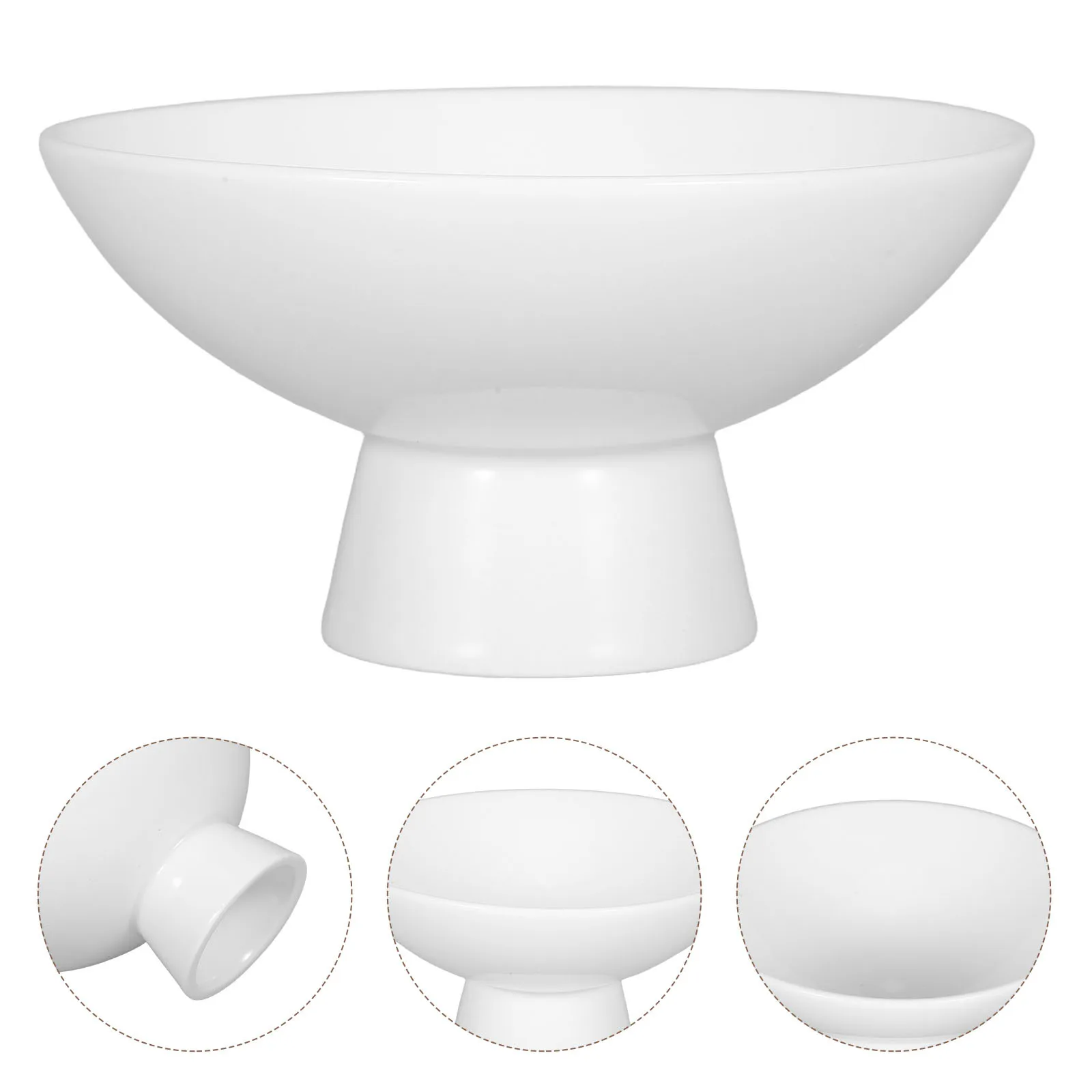 

Ice Cream Footed Bowl Ceramic Dessert Celebration Decorations Fruit for Storage Tray