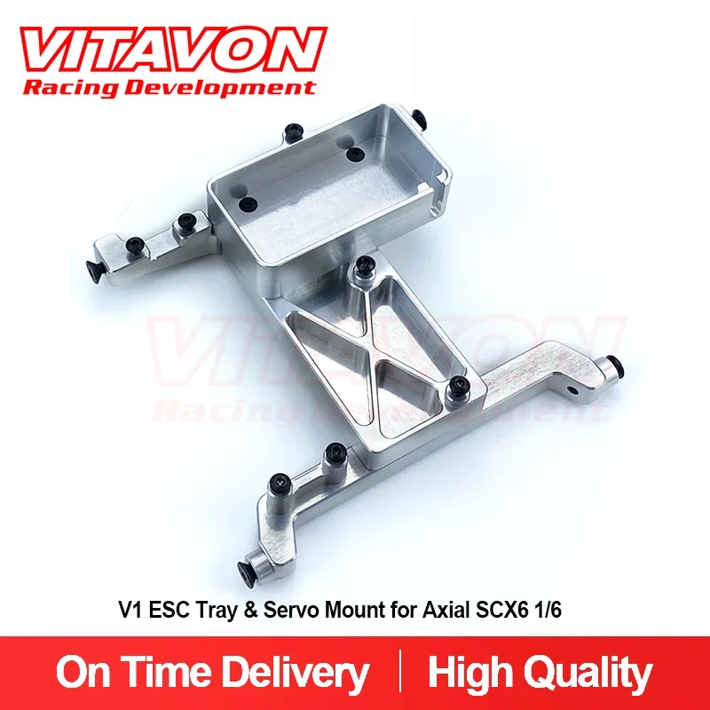 

VITAVON CNC Alu7075 V1 ESC Tray & Servo Mount for Axial SCX6 Jeep Wrangler Trail Honcho 1/6