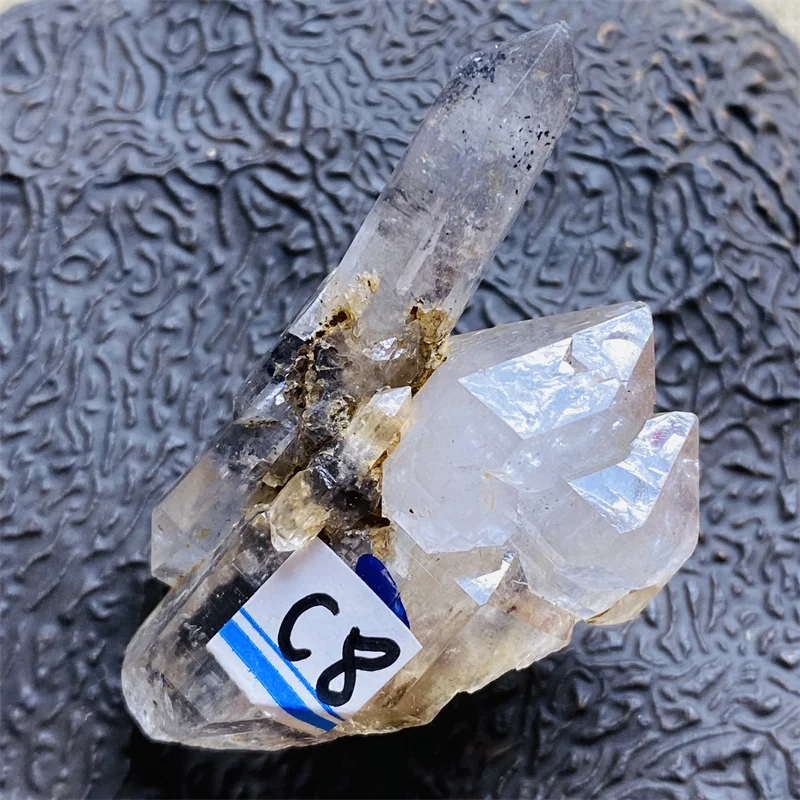 Natural American Herkimer Diamond Energy Stone Reiki Healing Water Bile Flash Drill Mineral Specimen Voodoo Gem Collection