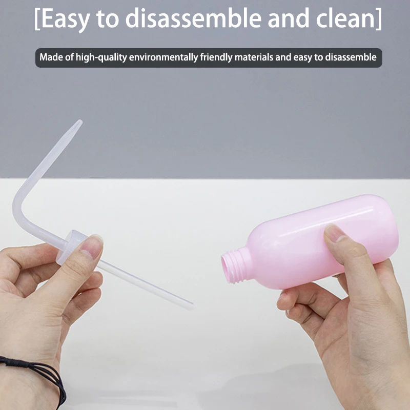 زجاجة تنظيف الرموش ، زجاجات ضغط المياه بالقطارة من البلاستيك الكوع ، غلاية التمهيدي ، زجاجات حمام الرموش