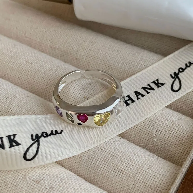 PANJBJ 925 Sterling Silber Perle Unregelmäßigen Ring für Frauen Shell Überlappende Hohl Süße Design Schmuck Geschenk Dropshipping – Detail 23