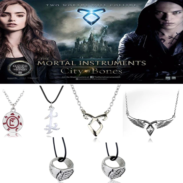 The Mortal Instruments City of Bones necklace vintage Angelic Power Runes Shadowhunters pendant men and women Gift AliExpress
