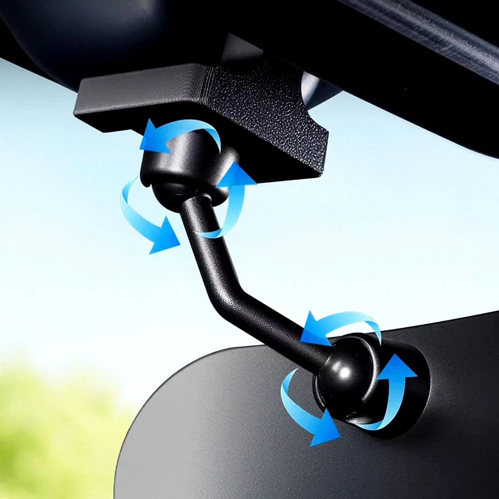 Rear View Mirror Clip-on Interior Back Seat Observation Mirror 360° Rotatable Curved Auxiliary Mirror For ZEEKR 9X 2025 2026