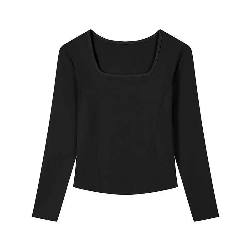 Lightning Delivery Of 260G Threaded Cotton Top, Fashionable Trendy Short Style Navel, Simple Versatile With Exposed Waist,
