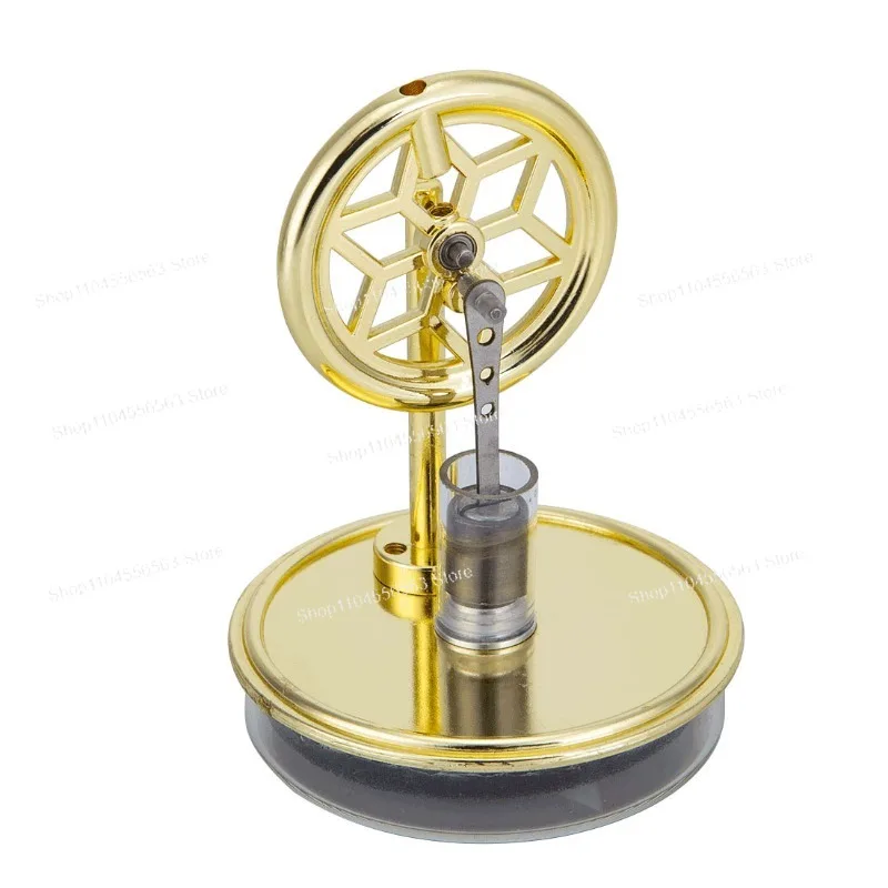 Low Temperature Stirling Engine Model Cryogenic Motor Generator Educational Toy with LED