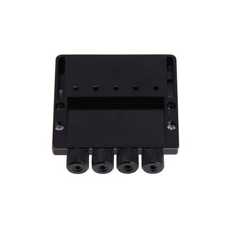 1 Set Black Headless 4 String Electric Guitar Bass Tremolo Bridge System for Headless Guitar