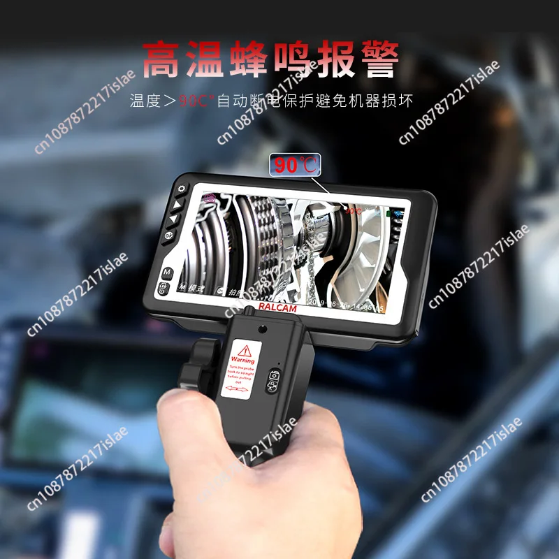 High temperature auto repair pipe endoscope