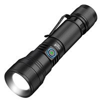 UltraFire UF2 Zoomable Flashlight Powerful 1500LM 550M Long Range USB Rechargeable Torch with Power Bank Function Magnetic Tail