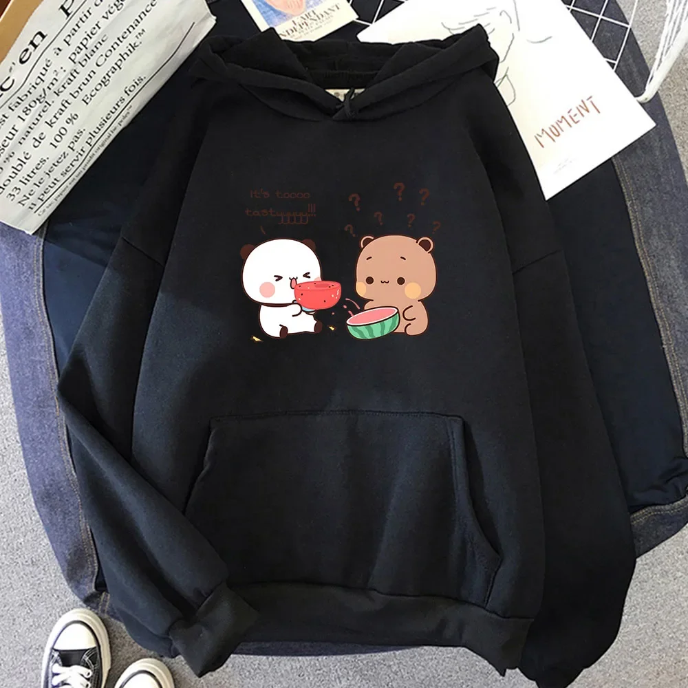 LE 2024 Panda Bear Bubu And Dudu Cute Cartoon Graphic Printed Men Women Hoodies High Quality Pullover Unisex