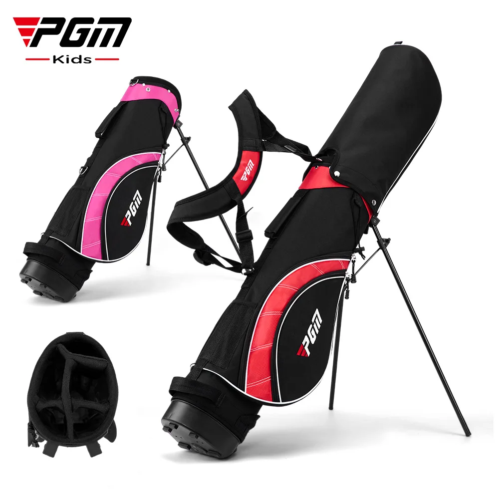 PGM 3-12 Age Golf Children's Bag High Quality Boys Girls Stand Ball Bag Nylon Portable Double Shoulder Strap Backpack QB023-024