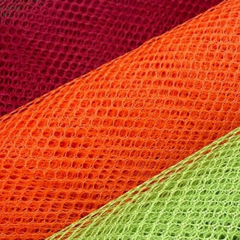 1 Meter Mesh Fabric Hexagonal Honeycomb Handbag Vest Fishing Net Fish Tank Isolation Cloth Sewing Material DIY Apparel Textile