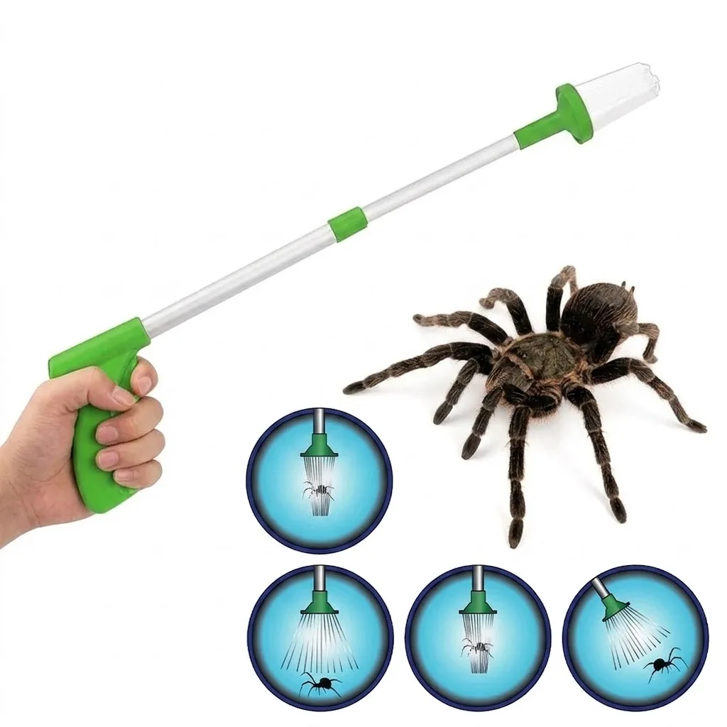 1 Stück Spinnenfänger, Insektenfänger, Spinnenfanggerät, langer Griff, faltbares Design, Werkzeug für eine schonende und effektive Fangmethode. – Detail 1