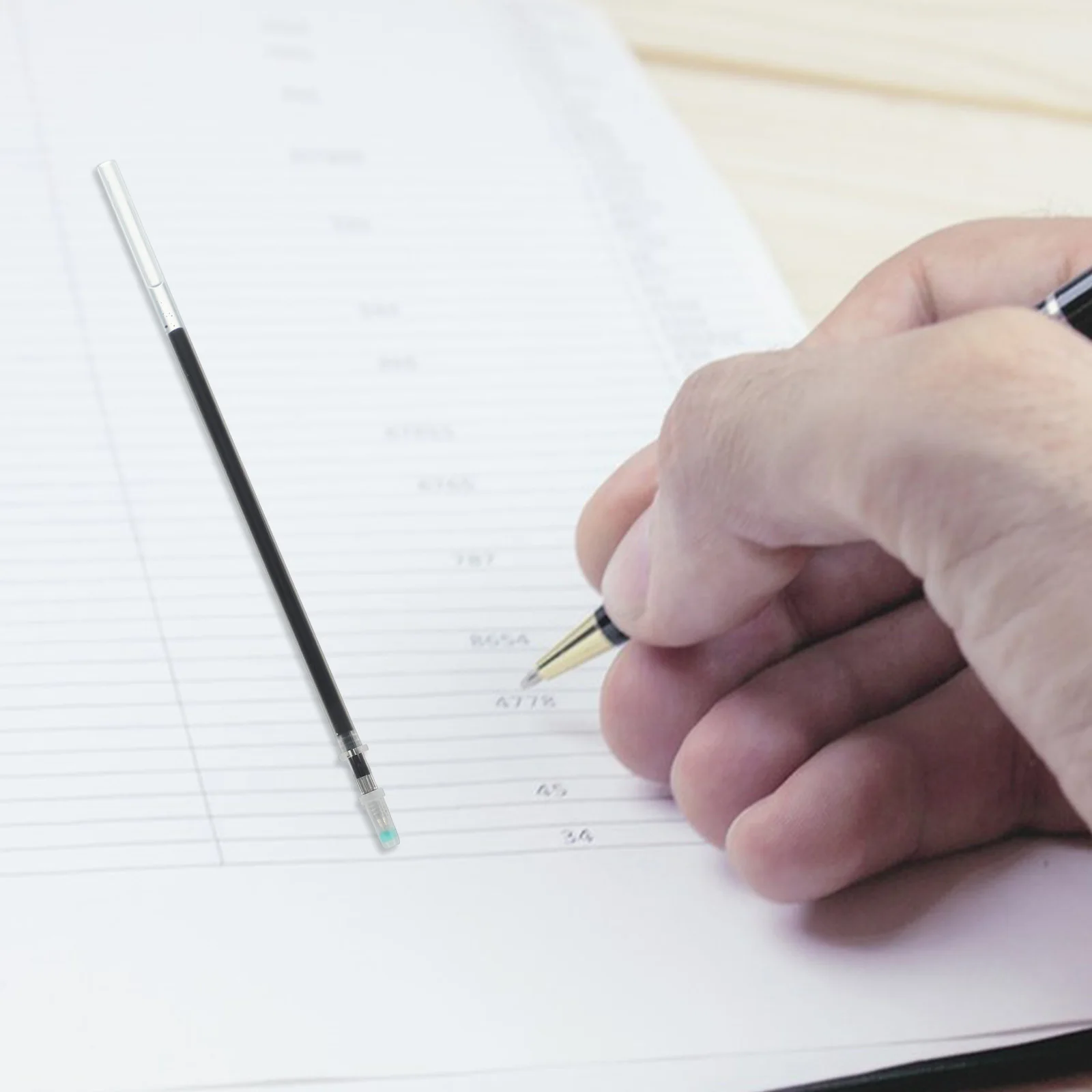 

100pcs Bullet Pen Refills Press Type Gel Ink Refills Smooth Writing For Office School Stationery Decorative Office Stationery