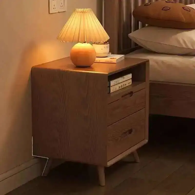 Mobile Designer Bedside Nightstands Bath Bed Wood Smart Tables Luxury Mesa De Noche Inteligente Century Modern Furnitures
