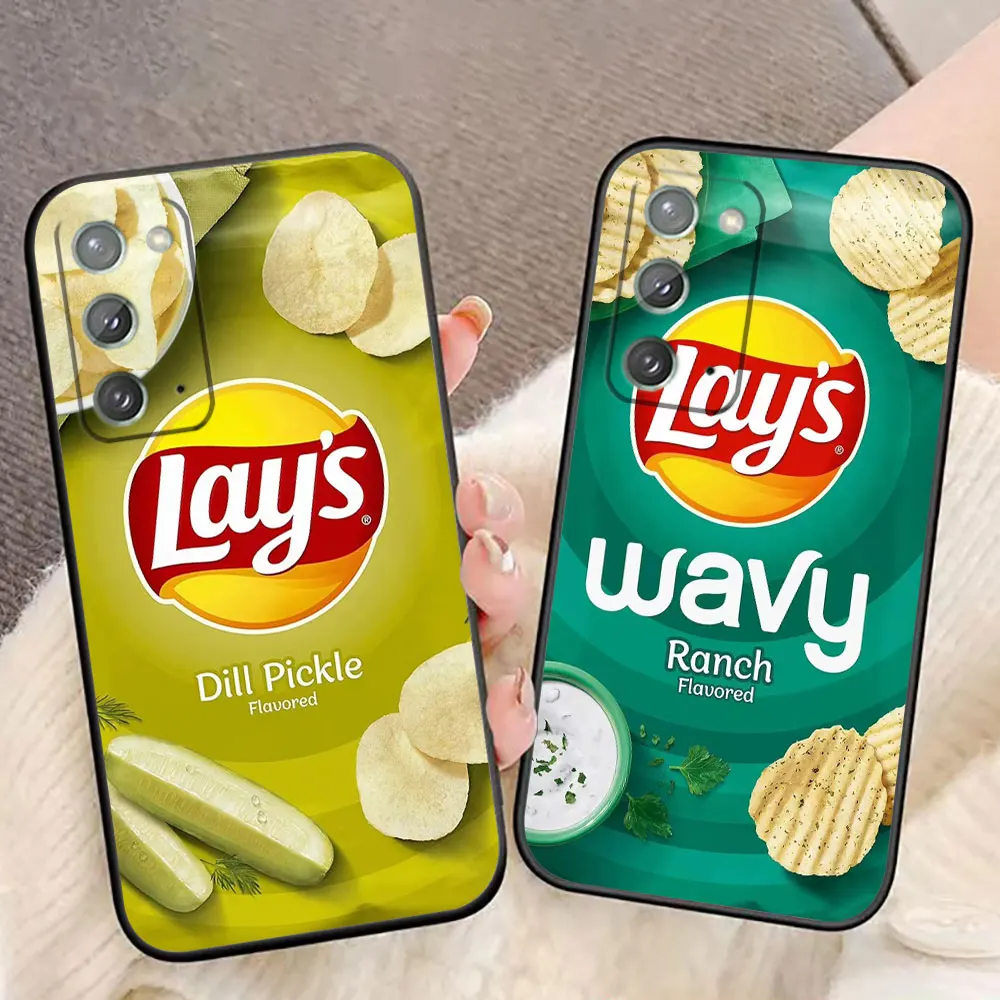 Snack Food Potato L-Lay'S Phone Case For Samsung Galaxy A02S A03S A04E A05S A10E A10S A50 A70 M23 M53 NOTE 20 Case Funda Shell