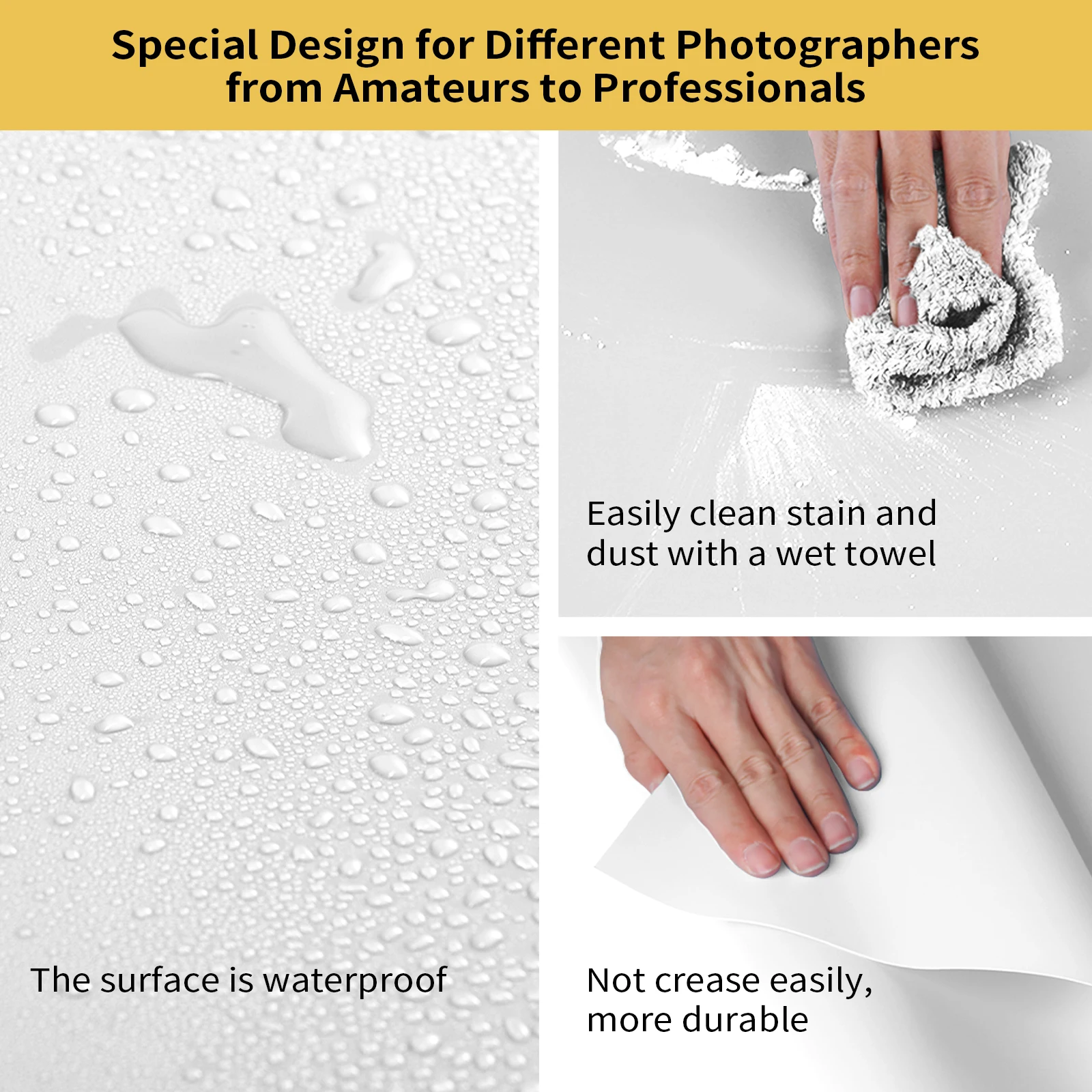 Selens PVC خلفية 120x200 ماتي الصلبة على الوجهين خلفية مقاوم للماء قابل للغسل المضادة للتجاعيد لكاميرا استوديو التصوير الفوتوغرافي