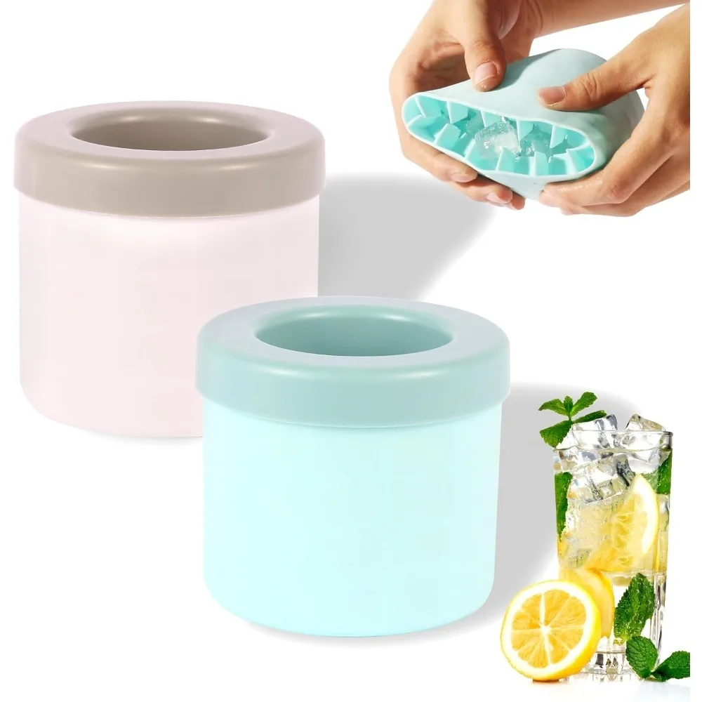 

Цилиндрические лотки для кубиков льда, силиконовые мини-режимы, небольшая чашка для производителя для холодильника с морозильной камерой - чашка для выдавливания и освобождения