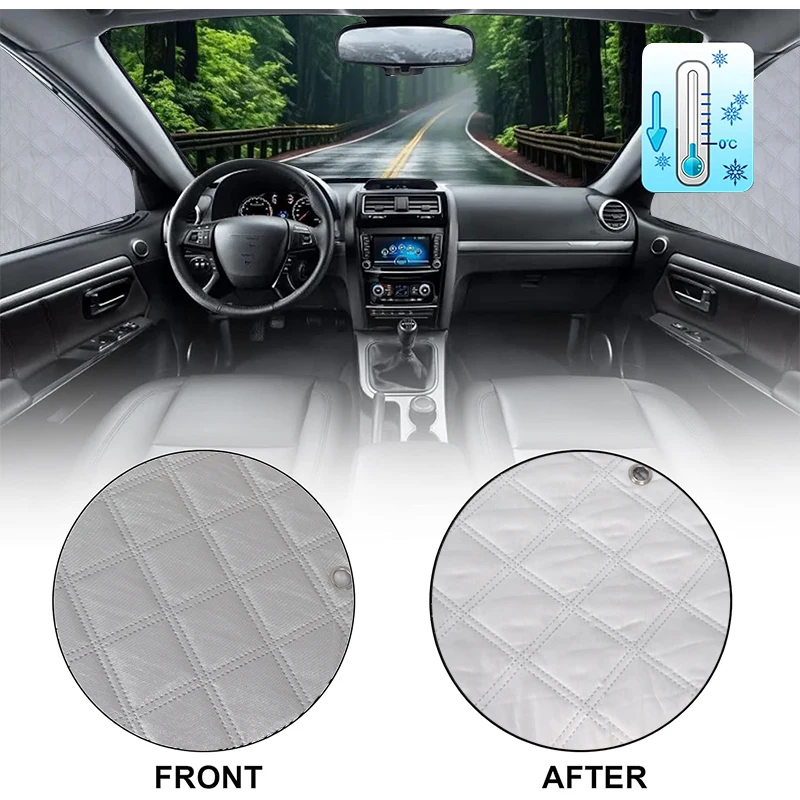 Camper Van Sunshades Front Cab Window Thermal Blinds Cover For Fiat Ducato Peugeot Boxer Citroen Relay 2006+ RV Accessories view 4