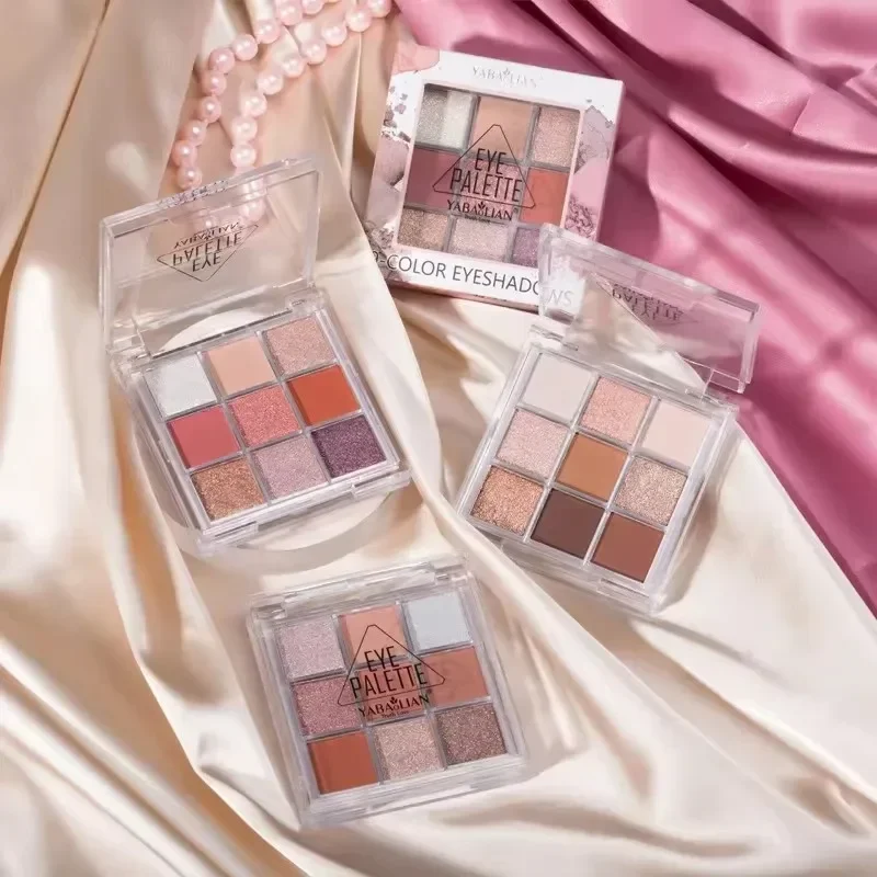 9-Color لطيف الدب عينيه لوحة عارية براون بريق لؤلؤي ظلال العيون ماتي طويلة الأمد الكورية العين طقم مكياج مستحضرات التجميل #1