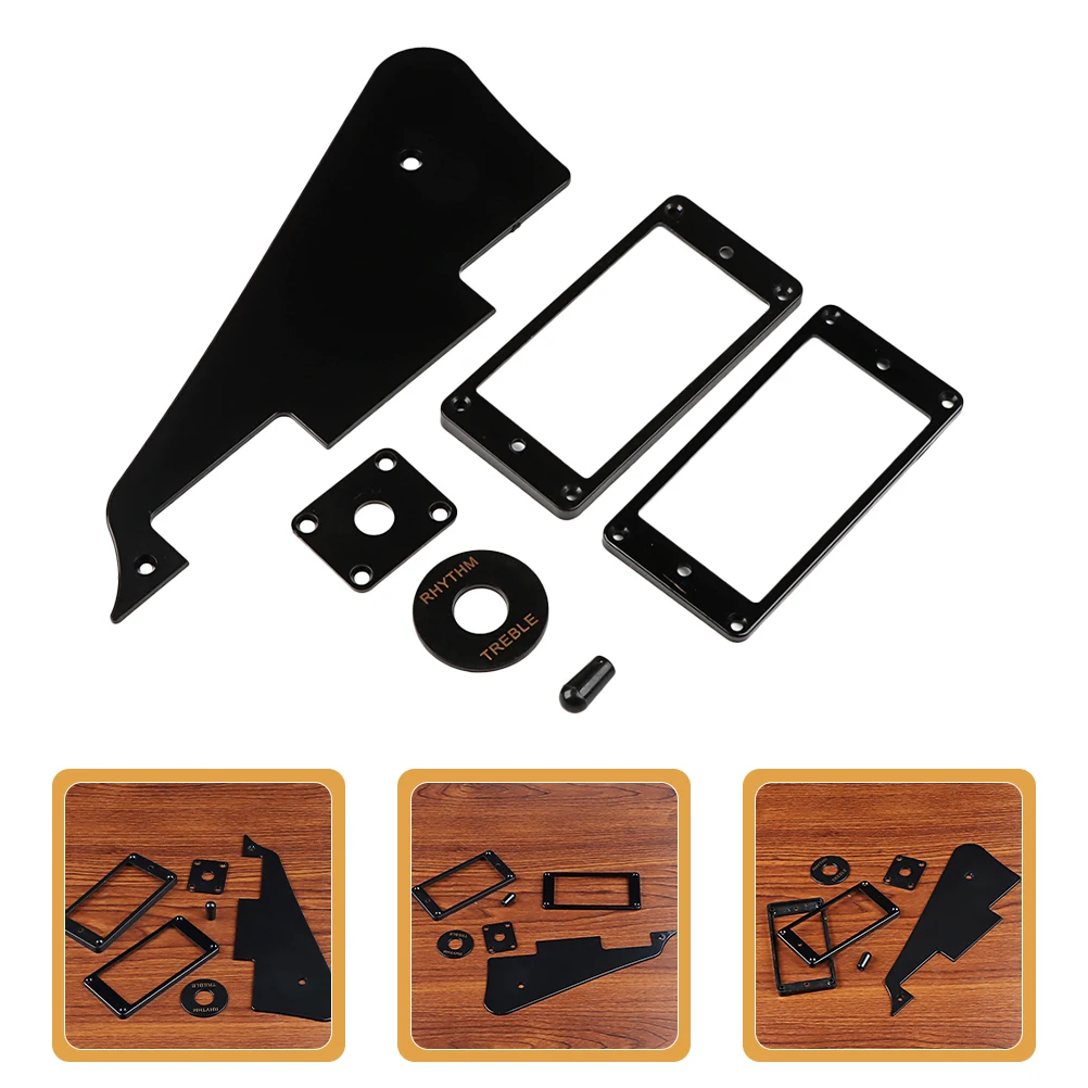

1Ply LP Pickguard Switch Cavity Cover Mounting Screw Set & Humbucker Pickup Ring &Switch Ring Fit Les Paul Pickguard Replacement