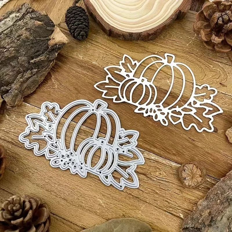 Pumpkin series Thanksgiving metal cutting mold DIY scrapbook greeting card home decoration holiday blessing handle handmade