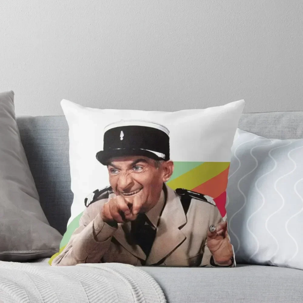

Louis de Funes Grimace Throw Pillow Pillowcase Cushion Decorative Cushion pillow