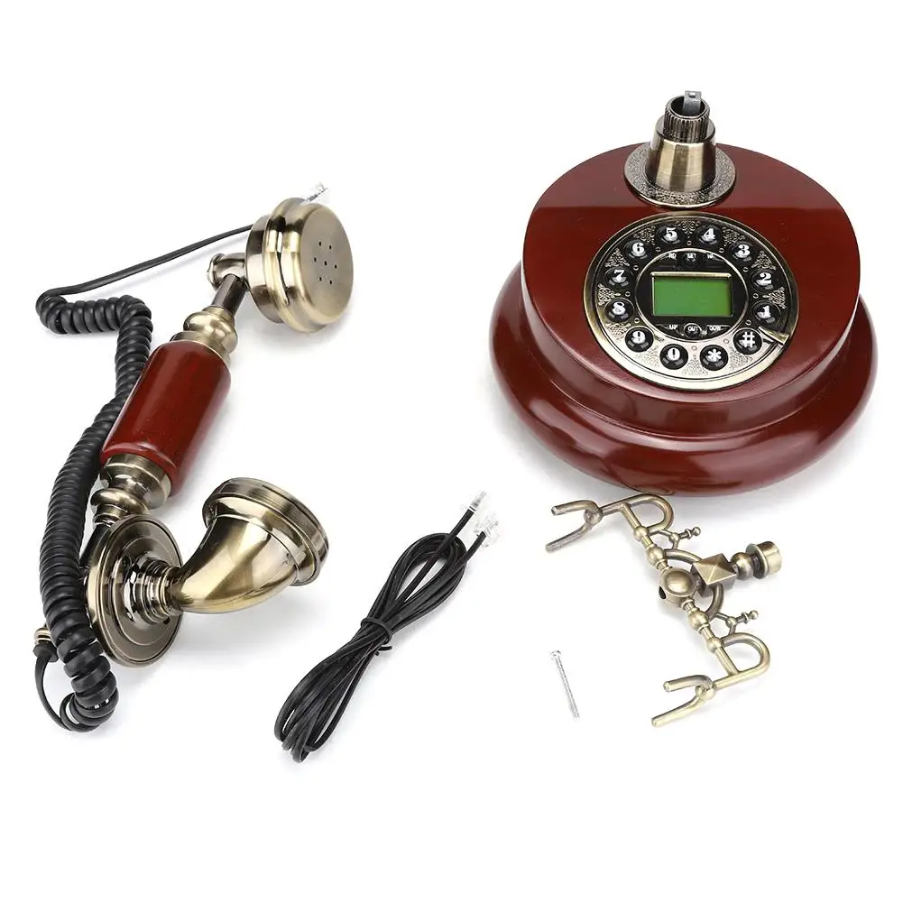 China Ceramic Antique Corded Telephone for Home/Office/Hotel, Vintage Style Decor Desktop Phone