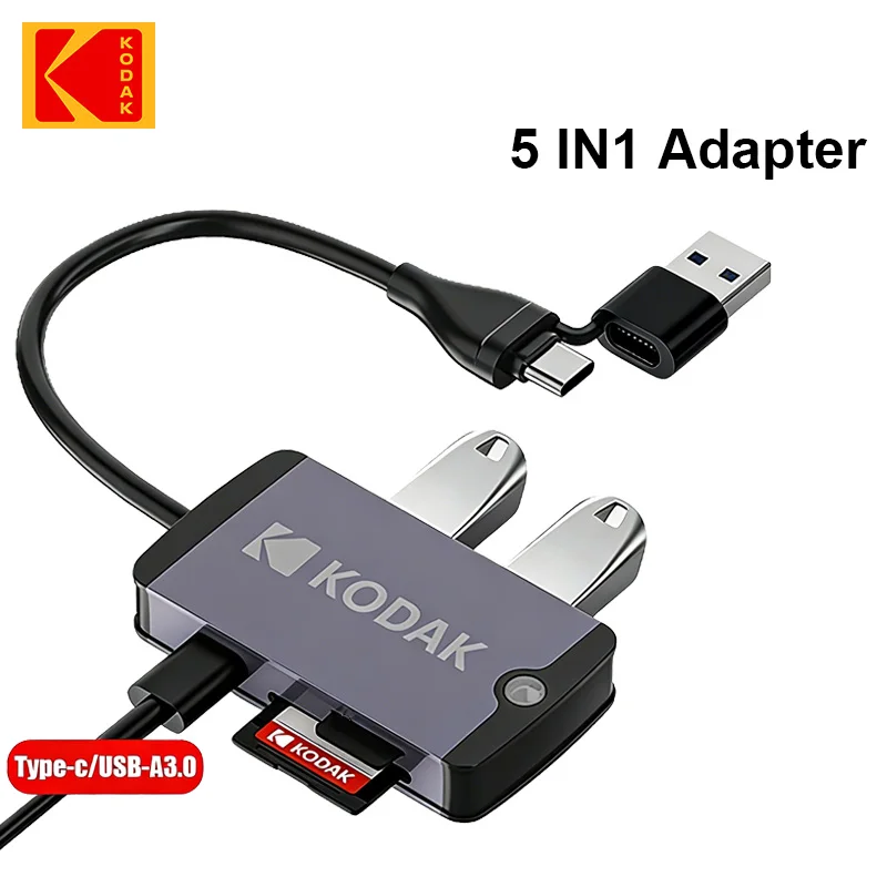 Kodak USB-A/C Hub 5…