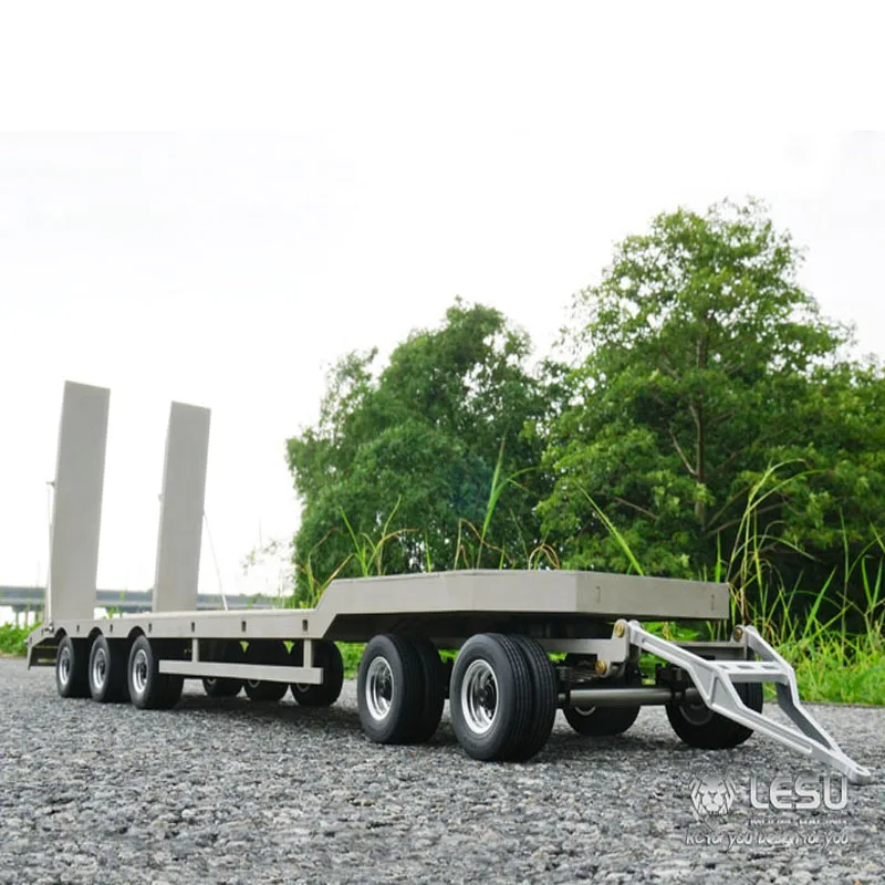 1/14 Truck Engineering Drag Board   LS-A0001 Metal Small Wheel Semi-trailer Dump Truck Model