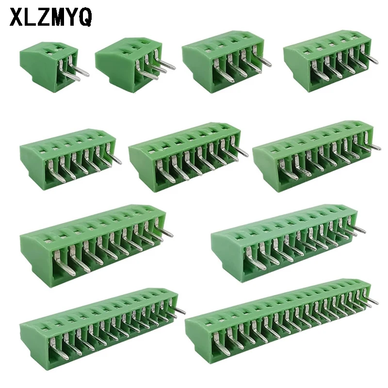 100pcs 2.54mm KF128 PCB Mini Screw Terminal Blocks Connector For Wires 2P -16P Connector KF128 Mini PCB Screw Terminals Block