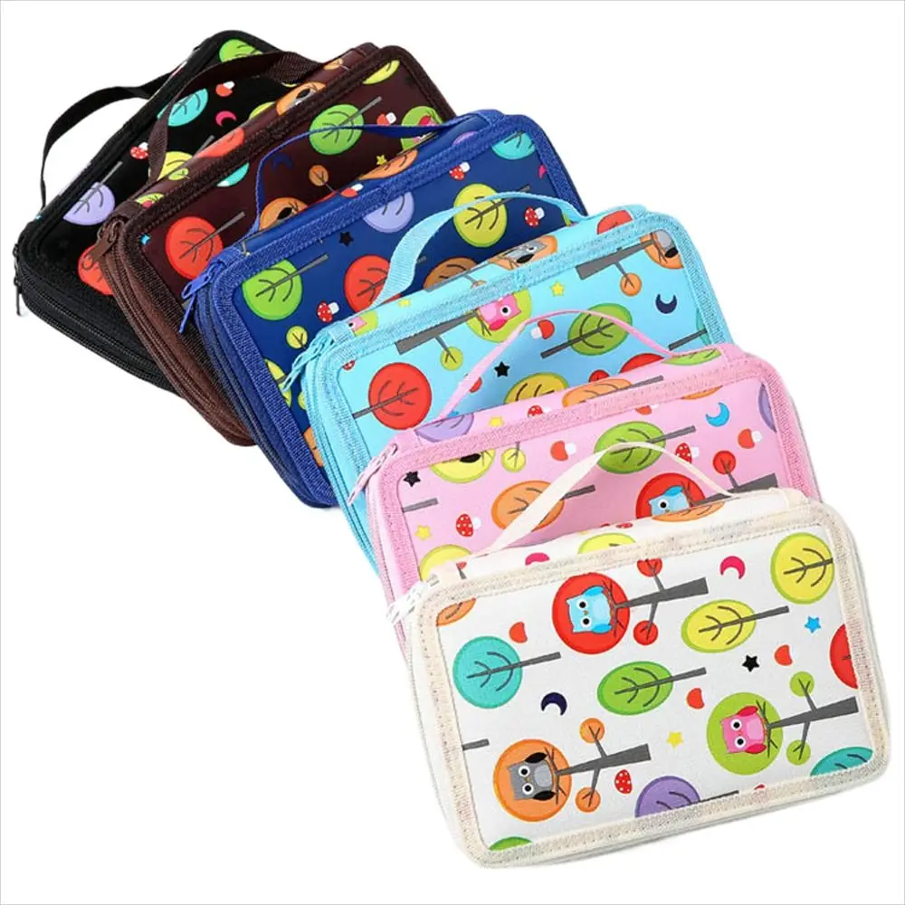 

Student Large Capacity Sketch Pencil Case Art Painting 32/52/72 Hole Pen Storage Bag Drawing Tote Bag Pen Organizer Stationery