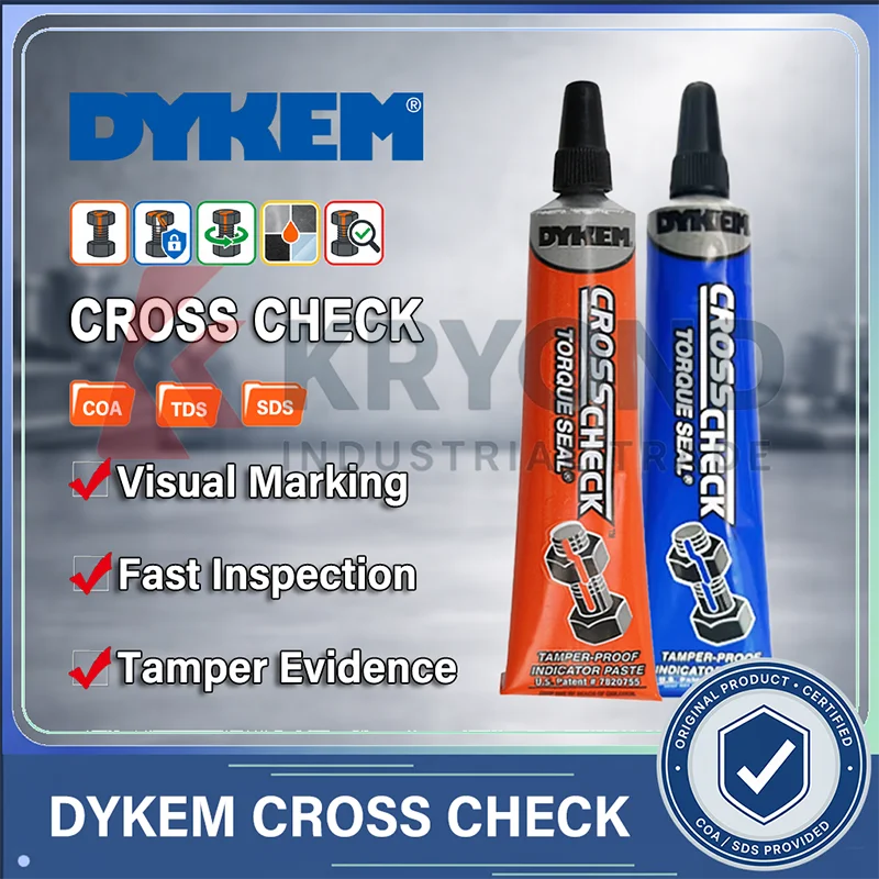 

DYKEM CROSS CHECK 83314 83318 Torque Seal Paste for Fastener Tamper Evident Anti Loosening Marking Visual Paint Threadlocker