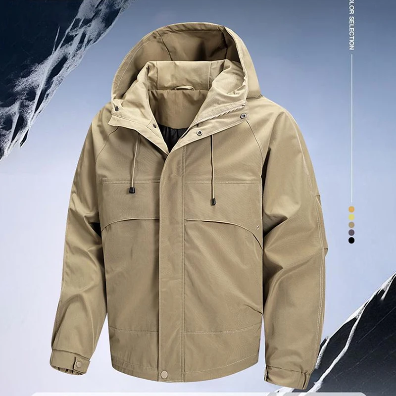 

Camping Hiking Jackets Men's Waterproof Jacket Autumn Outdoor Sports Breathable Coats Climbing Trekking Windbreaker Travel