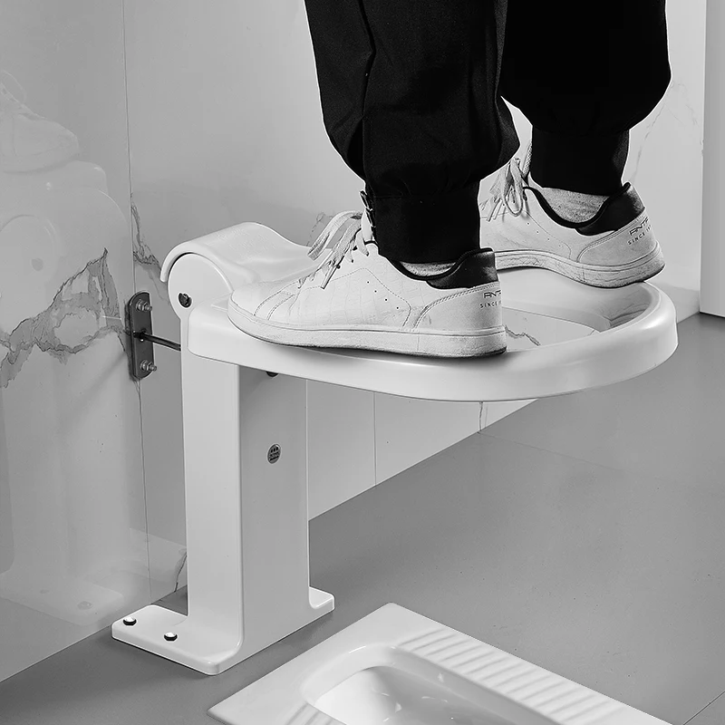 Toilet squatting toilet holder foldable wall-mounted toilet for the elderly and pregnant women, squatting in the pit