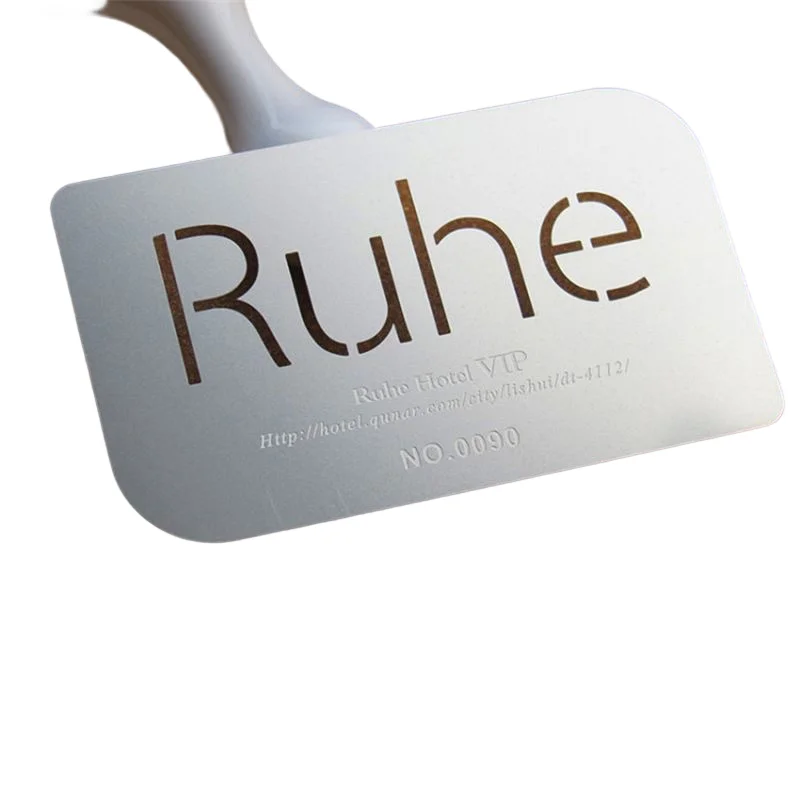 Customized inquiry Brush Finish VIP Metal Card Engraved Custom Metal Platinum Membership Card with Magnetic Stripe