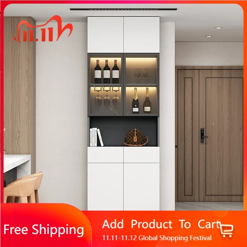 

Mobile Decoration Bar Cabinet Shelves Storage Restaurant Wine Cabinet Multifunctional Designer Armoire Chinese Style Furniture