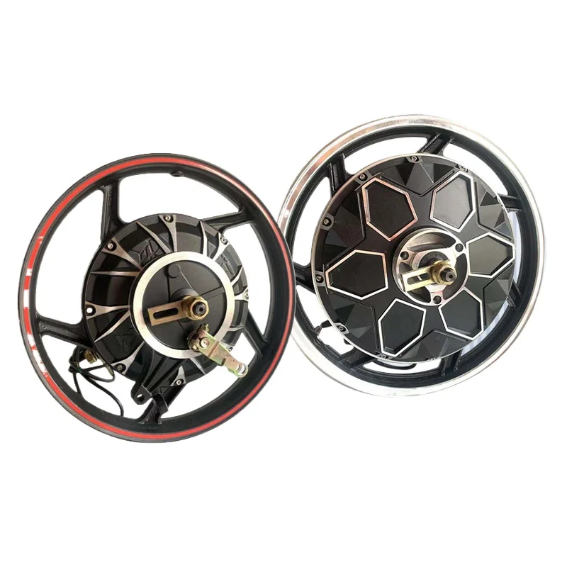 

18" 48/60V 500W & 60/72V 1000W Brushless Hub Motor for Electric Bike/Tricycle Conversion, 18x2.5/3 Tire Aluminum Rim Drum Brake