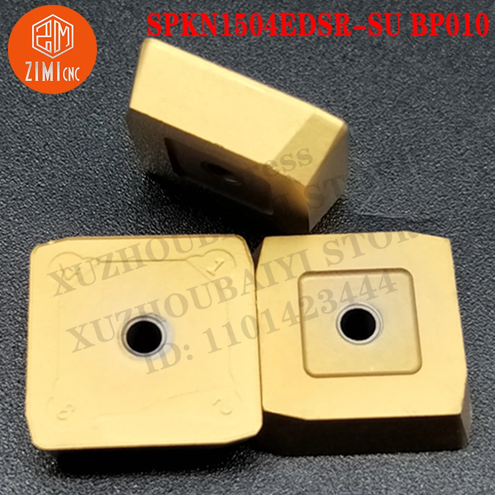 

SPKN1504EDSR-SU BP010 Инструменты для фрезерных вставок Твердосплавная вставка Лезвие Фреза Токарный станок Металломеханические индексируемые внешние токарные инструменты