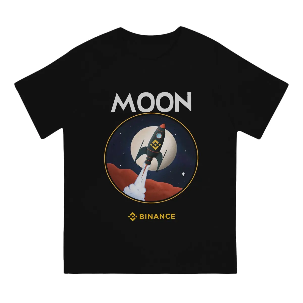 Binance-Camiseta de poliéster para hombre, camisa elegante con estampado moderno, BNB Moon Mission