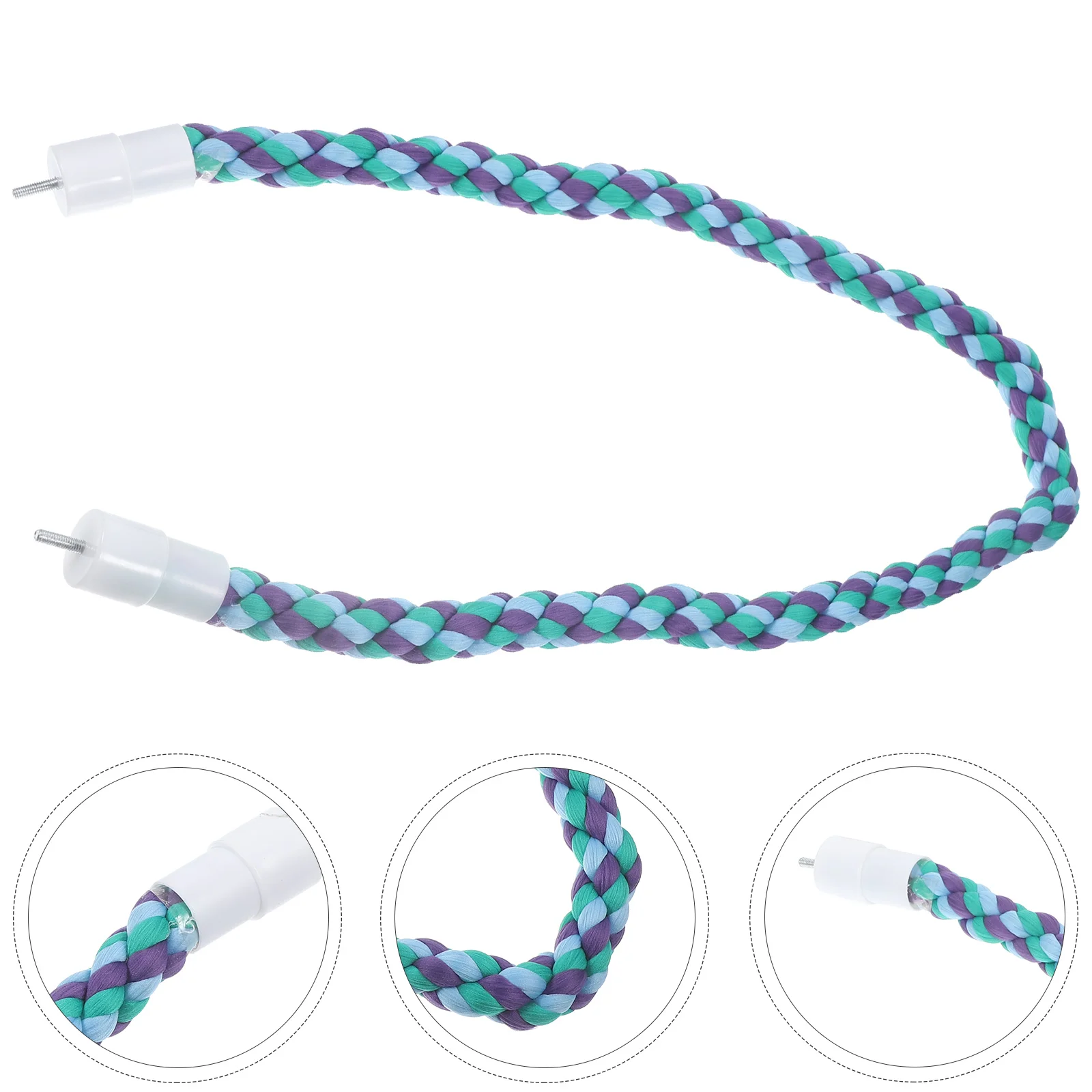 

Parrot Climbing Rope Bird Toy Cage Accessories Parakeet Play Equipment Cotton Rope Durable Safe Small Birds Cockatiels Pet Toys