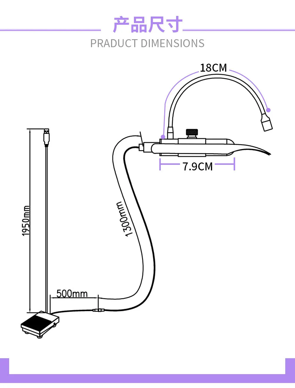 LED UVまつげ接着剤ランプ付きハンドヘルドまつげピンセット ライト付きピンセット
