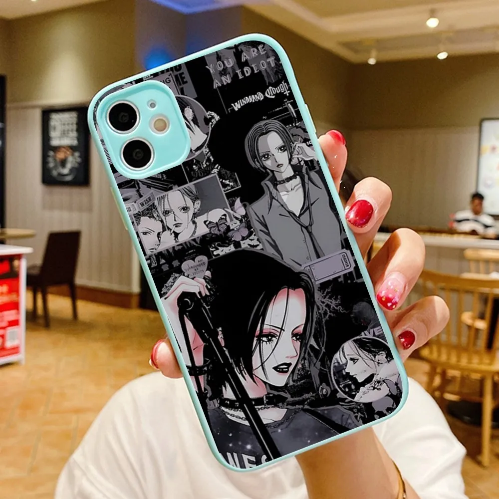 Coque de téléphone translucide Anime Nana Osaki, coque pour iPhone 14 11 12 13 Mini Pro Max 8 7 Plus X Poly XS MAX 256