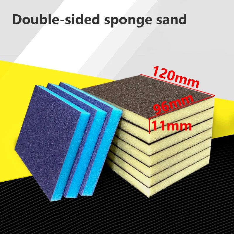 

Double-sided Sanding Sponge 80 Grit-220 Grit,Bendable Sponges Sandpaper for Metal Wood Polishing Abrasive Tool