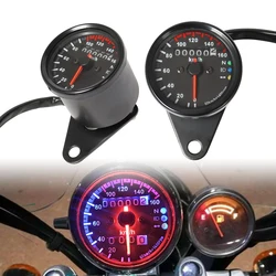 Universal Motorcycle Speedometer Odometer 12V Motorcycle Dual Speed Meter with LED Indicator Speedometer Motorcycle