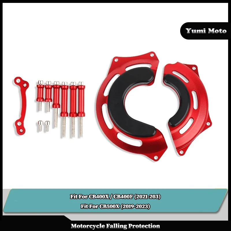 

Motorcycle Engine Case Stator Clutch Cover Guards Crash Pad Frame Sliders Protector Fit For HONDA CB400X CB400F CB500X CB