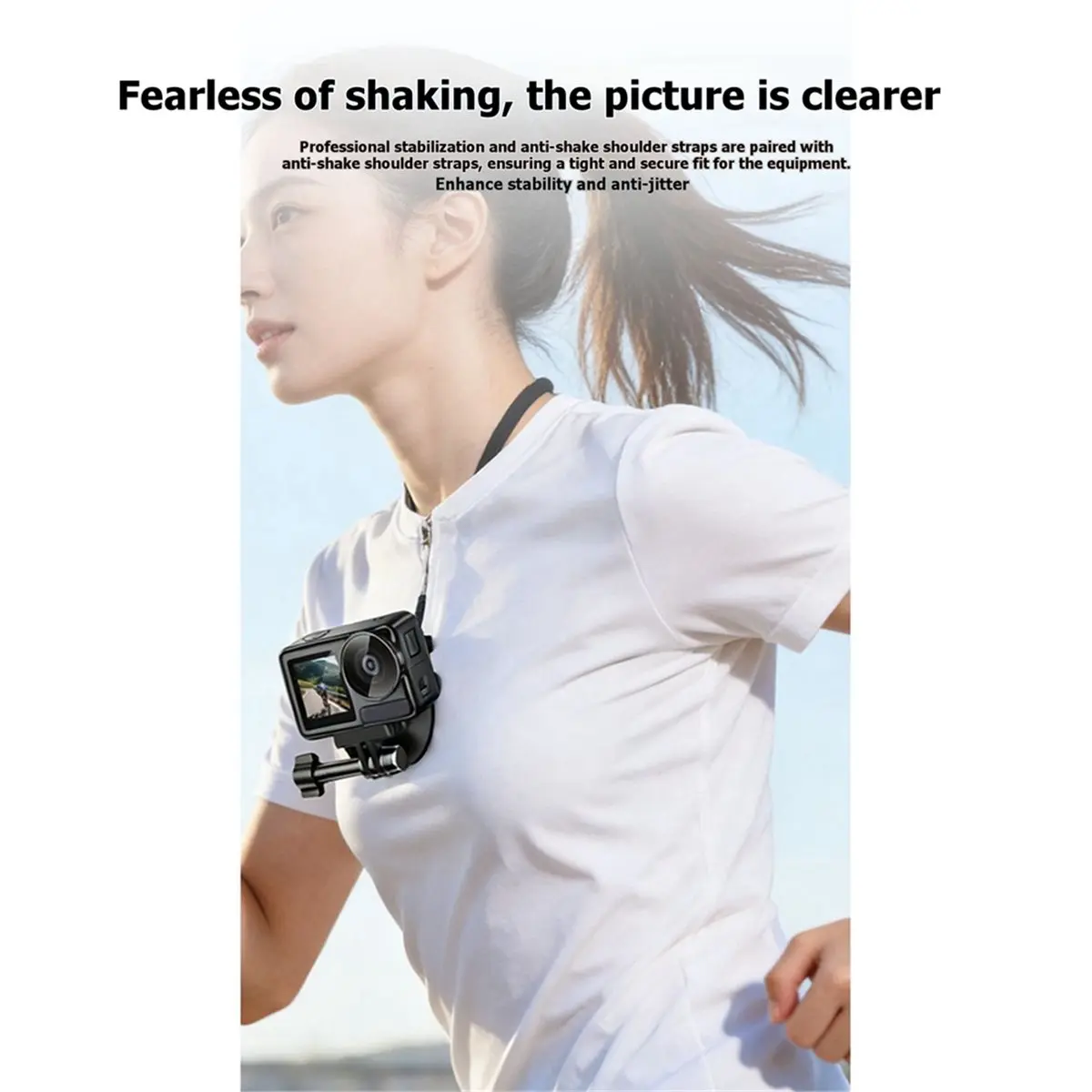 【COUNTDOWN DEAL】 Neck Strap Hold Mount Bracket Adapter for DJI GoPro Insta360 Accessories Hands Free Chest Shoulder Harness